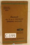 Cincinnati-Cincinnati No. 3 & 4 Centerless grinding Machine Operators Instruction Manual-#3 -#4-01